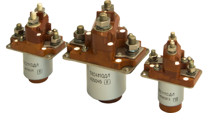 Single-pole electromagnetic contactors with normally open contacts, 33ОДЛ series